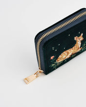 Load image into Gallery viewer, Fawn Embroidered Fawn Small Purse in Green by Fable England