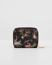 Load image into Gallery viewer, Wonderland Black Small Wallet by Fable England