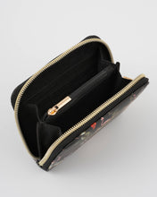 Load image into Gallery viewer, Wonderland Black Small Wallet by Fable England