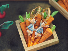 Load image into Gallery viewer, FABLE x Peter Rabbit Huggie Earrings