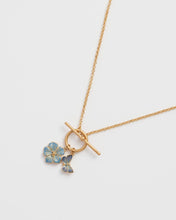 Load image into Gallery viewer, Forget Me Not Charm Toggle Necklace by Fable England