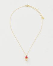 Load image into Gallery viewer, Enamel Mushroom Necklace by Fable England