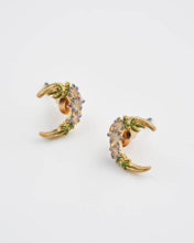 Load image into Gallery viewer, Nightshade Moon Gold Stud Earrings by Fable England