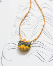 Load image into Gallery viewer, Gem in the Moon Gemstone Necklace - Bumblebee Jasper by Luna Norte