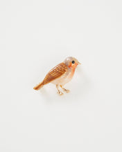 Load image into Gallery viewer, Enamel Robin Brooch by Fable England