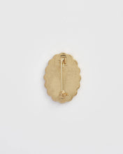 Load image into Gallery viewer, Framed Roses Enamel Brooch by Fable England