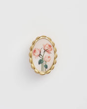 Load image into Gallery viewer, Framed Roses Enamel Brooch by Fable England