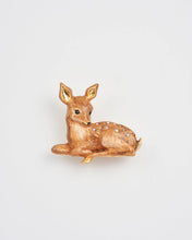 Load image into Gallery viewer, Resting Fawn Enamel Brooch by Fable England