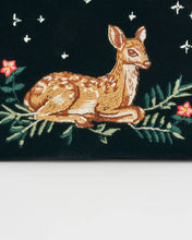Load image into Gallery viewer, Fawn Embroidered Fawn Small Purse in Green by Fable England