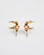 Load image into Gallery viewer, Nightshade Moon Gold Stud Earrings by Fable England