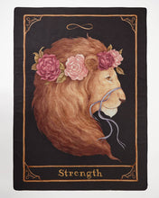 Load image into Gallery viewer, Tarot Tales Strength Blanket Scarf by Fable England x Jessica Roux Collaboration