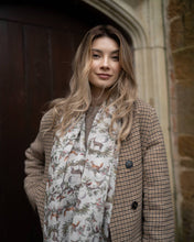 Load image into Gallery viewer, A Night's Tale Gray Lightweight Scarf by Fable England