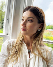 Load image into Gallery viewer, Hydrangea Enamel Earrings by Fable England