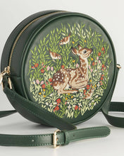 Load image into Gallery viewer, FABLE Chloe Fawn Embroidered Circle Purse - Green