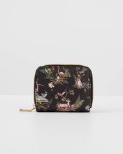 Load image into Gallery viewer, Wonderland Black Small Wallet by Fable England