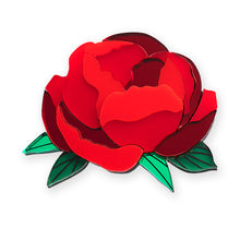 Load image into Gallery viewer, Orgalica Rose Brooch (Red) - FLORA Collection