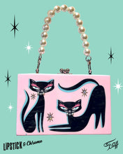 Load image into Gallery viewer, Miss Fluff x Lipstick & Chrome Kitty Chic Acrylic Handbag