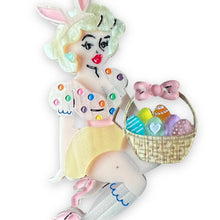 Load image into Gallery viewer, Lipstick & Chrome X Candy Doll Club Bunny Belle Brooch - Fawn Blonde