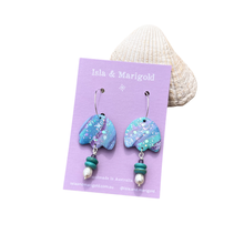 Load image into Gallery viewer, Sparkle Gemstone Flower Dangles by Isla & Marigold