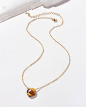 Load image into Gallery viewer, Gem in the Moon Gemstone Necklace - Tiger's Eye by Luna Norte