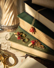 Load image into Gallery viewer, Enamel Mushroom Necklace by Fable England