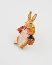 Load image into Gallery viewer, Peter Rabbit Cotton-tail Enamel Brooch by Fable England