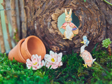 Load image into Gallery viewer, Peter Rabbit Cotton-tail Enamel Brooch by Fable England