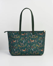 Load image into Gallery viewer, Into the Woods Large Green Tote by Fable England