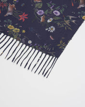 Load image into Gallery viewer, Navy Running Bunny Toile Fringe Scarf by Fable England