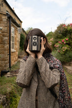 Load image into Gallery viewer, Magical Mushroom Black Lightweight Scarf by Fable England