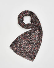 Load image into Gallery viewer, Magical Mushroom Black Lightweight Scarf by Fable England
