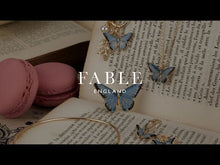 Load and play video in Gallery viewer, Blue Butterfly Enamel Brooch by Fable England