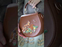 Load and play video in Gallery viewer, Wolf Garden Narrative Silk-Like Square Scarf by Fable England