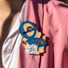 Load image into Gallery viewer, PolyPaige Compact Mirror Brooch