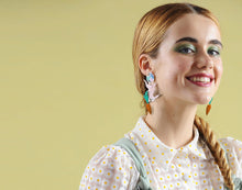 Load image into Gallery viewer, LaliBlue Easter Bunny Earrings with Carrot and Egg