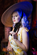 Load image into Gallery viewer, Katakomb by Kassandra Love - Jeri Dress White with Yellow Floral Embroidery (Only one size S left)