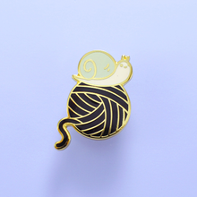 Load image into Gallery viewer, Noristudio Josh the Snail With Yarn Ball Enamel Pin Betty Blossom Sydney Australia