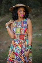 Load image into Gallery viewer, Retrolicious fairytale books print longer length vintage style dress