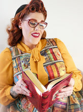 Load image into Gallery viewer, Retrolicious fairytale books print longer length vintage style dress