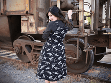 Load image into Gallery viewer, Retrolicious Glow In the Dark Fossils Dress Betty Blossom Sydney Australia