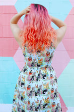 Load image into Gallery viewer, Retrolicious kittens print vintage style dress