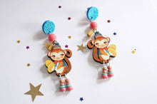 Load image into Gallery viewer, LaliBlue Monkey and Cymbals Earrings