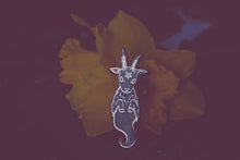 Load image into Gallery viewer, The Pickety Witch Ghost Goat Enamel Pin Betty Blossom Sydney Australia
