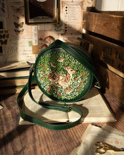 Load image into Gallery viewer, FABLE Chloe Fawn Embroidered Circle Purse - Green
