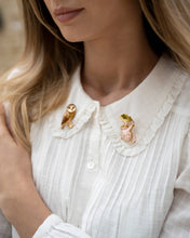 Load image into Gallery viewer, Dormouse Enamel Brooch by Fable England
