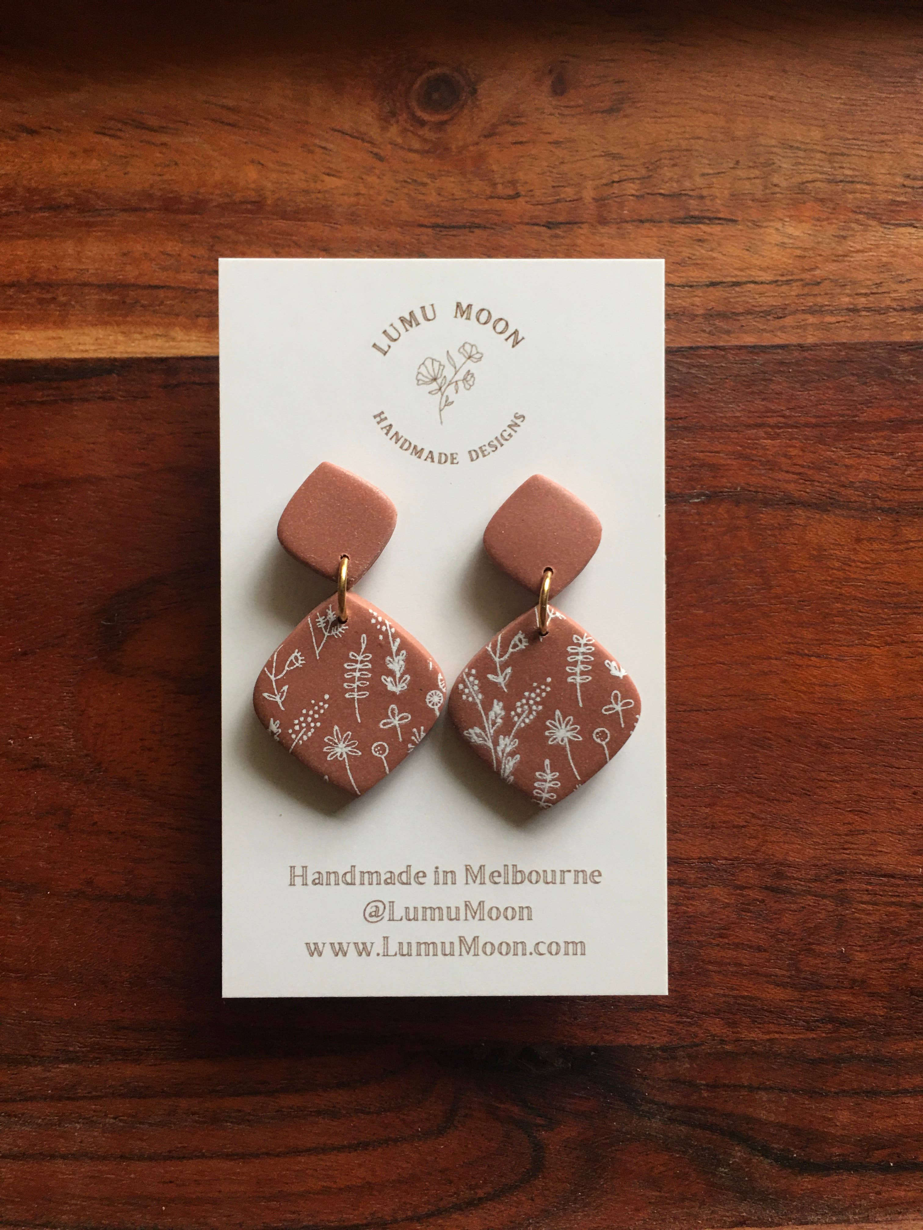 Autumn Wildflower Earrings by Lumu Moon