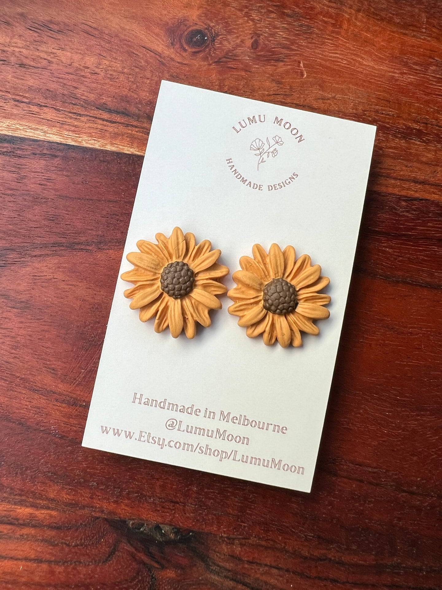 Sunflower Sessions Statement Studs by Lumu Moon