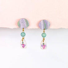 Load image into Gallery viewer, Dainty Flower Amazonite Dangles by Isla &amp; Marigold
