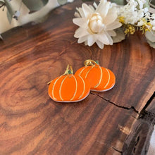 Load image into Gallery viewer, Pumpkin Porcelain Earrings by Wolf and Clay
