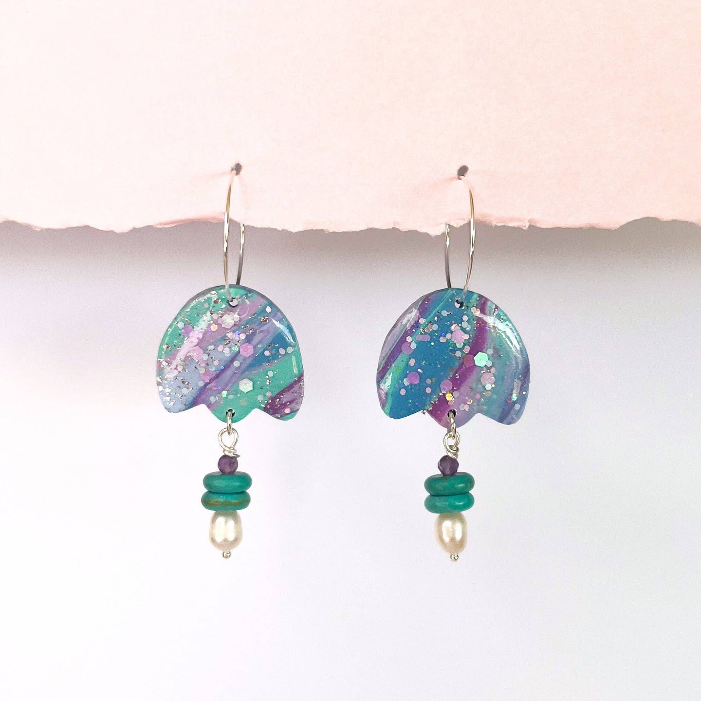 Sparkle Gemstone Flower Dangles by Isla & Marigold
